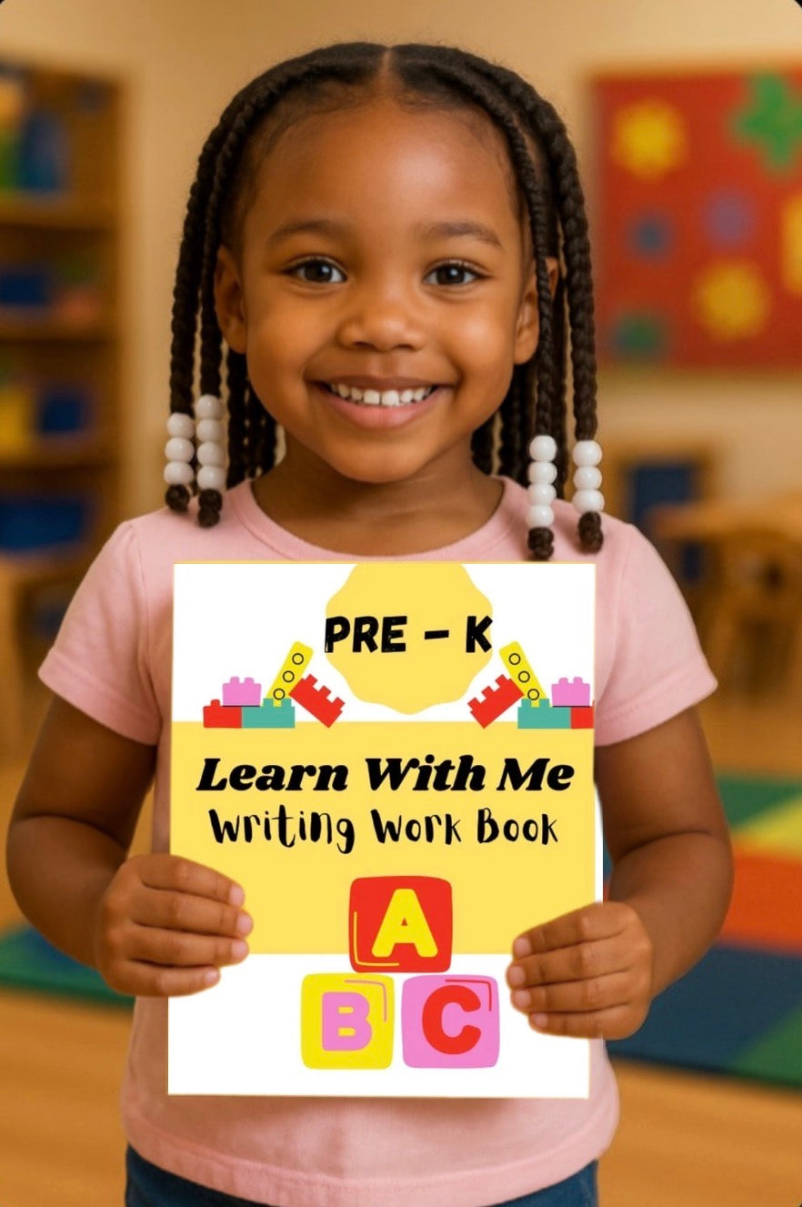Pre-K “Learn With Me” Alphabet Writing Workbook
