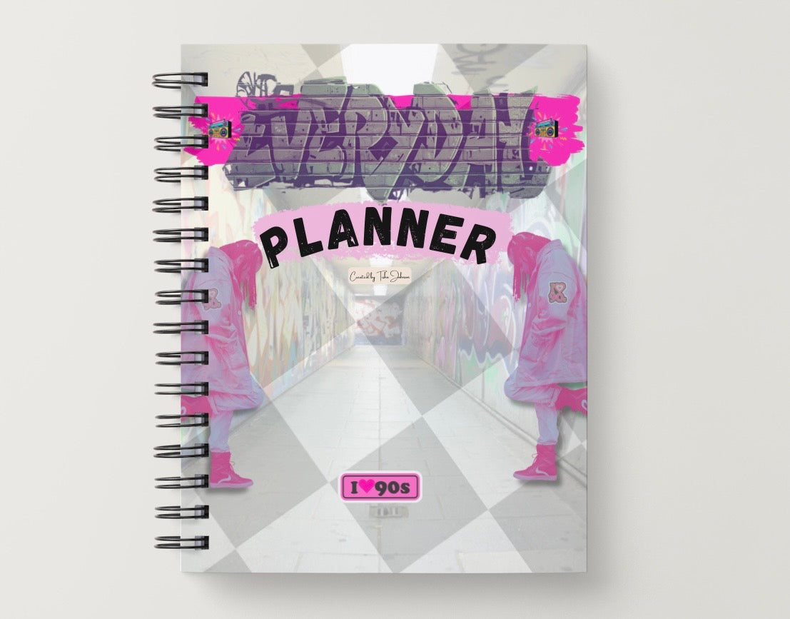 Everyday Fillable Monthly Planner - Spiral Notebook Version
