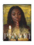 Bible verse themed spiral notebook.