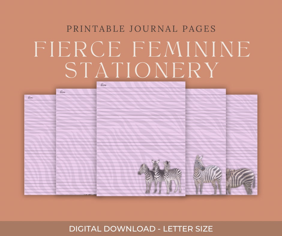 Animal Themed Digital/ Printable Journal Pages