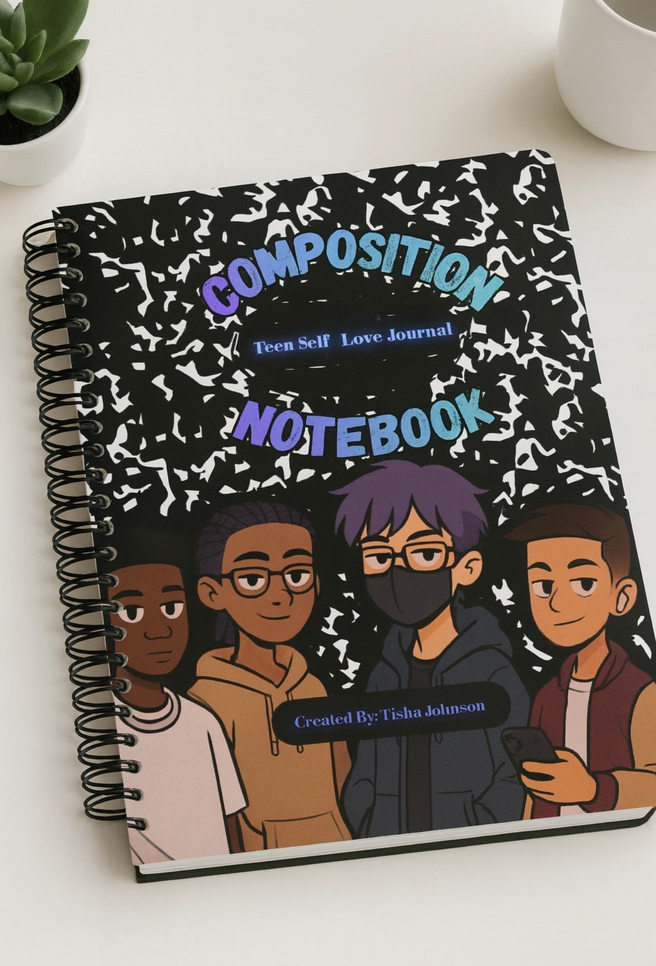 Teen Self Love Journal: Composition Edition (Spiral Version)