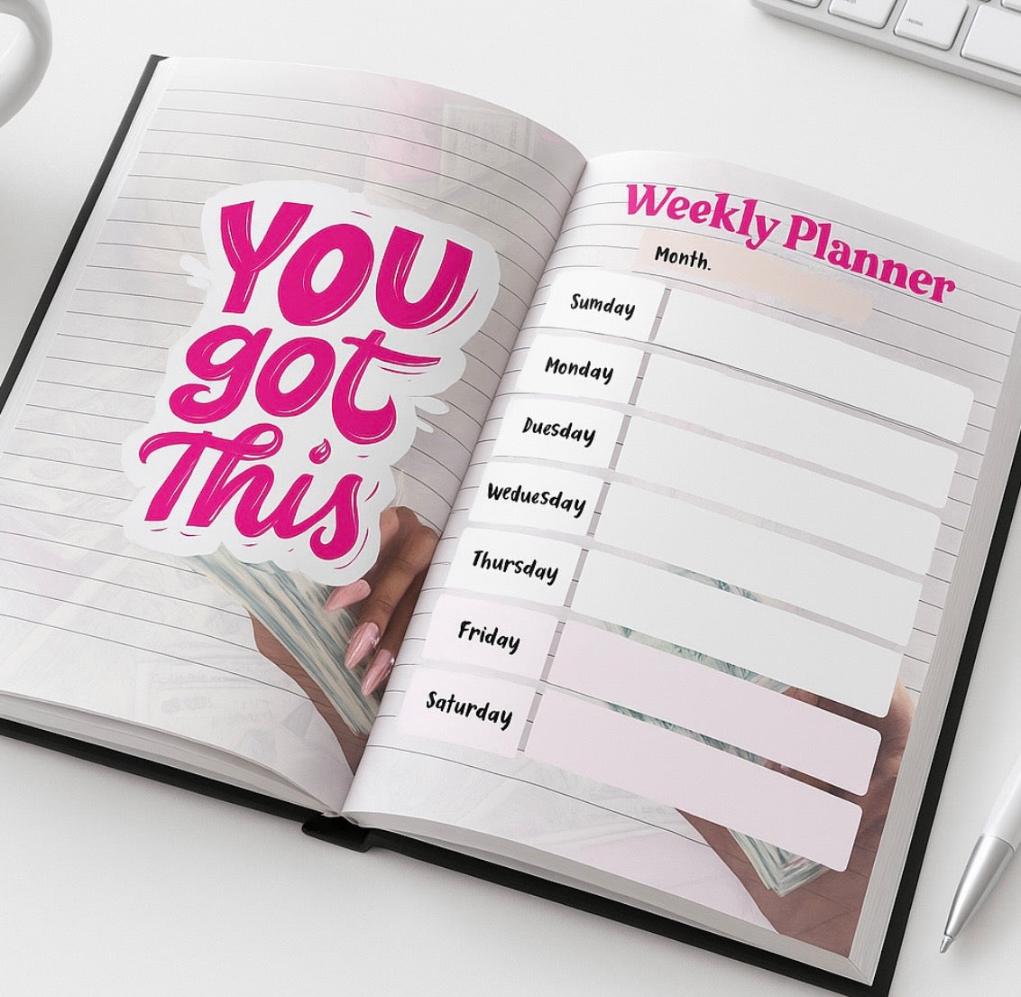 Dateless Monthly Planner