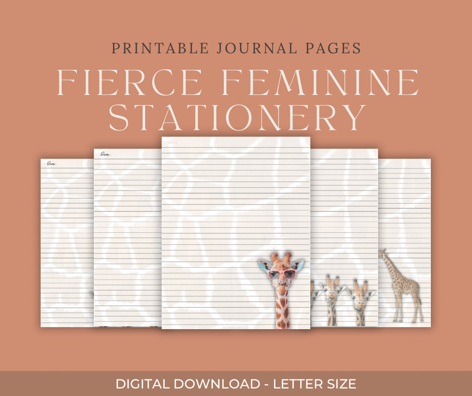 Animal Themed Digital/ Printable Journal Pages