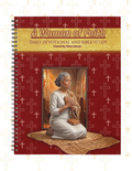 Book titled 'A Woman of Faith' with a cover featuring a woman praying on a red background with cross patterns.