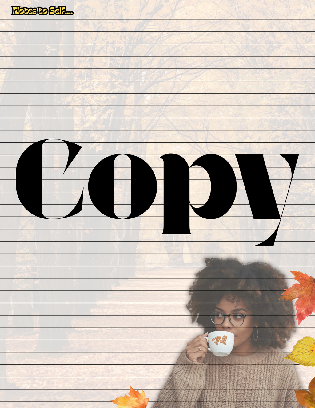 Fall Themed Printable / Digital Journal Pages