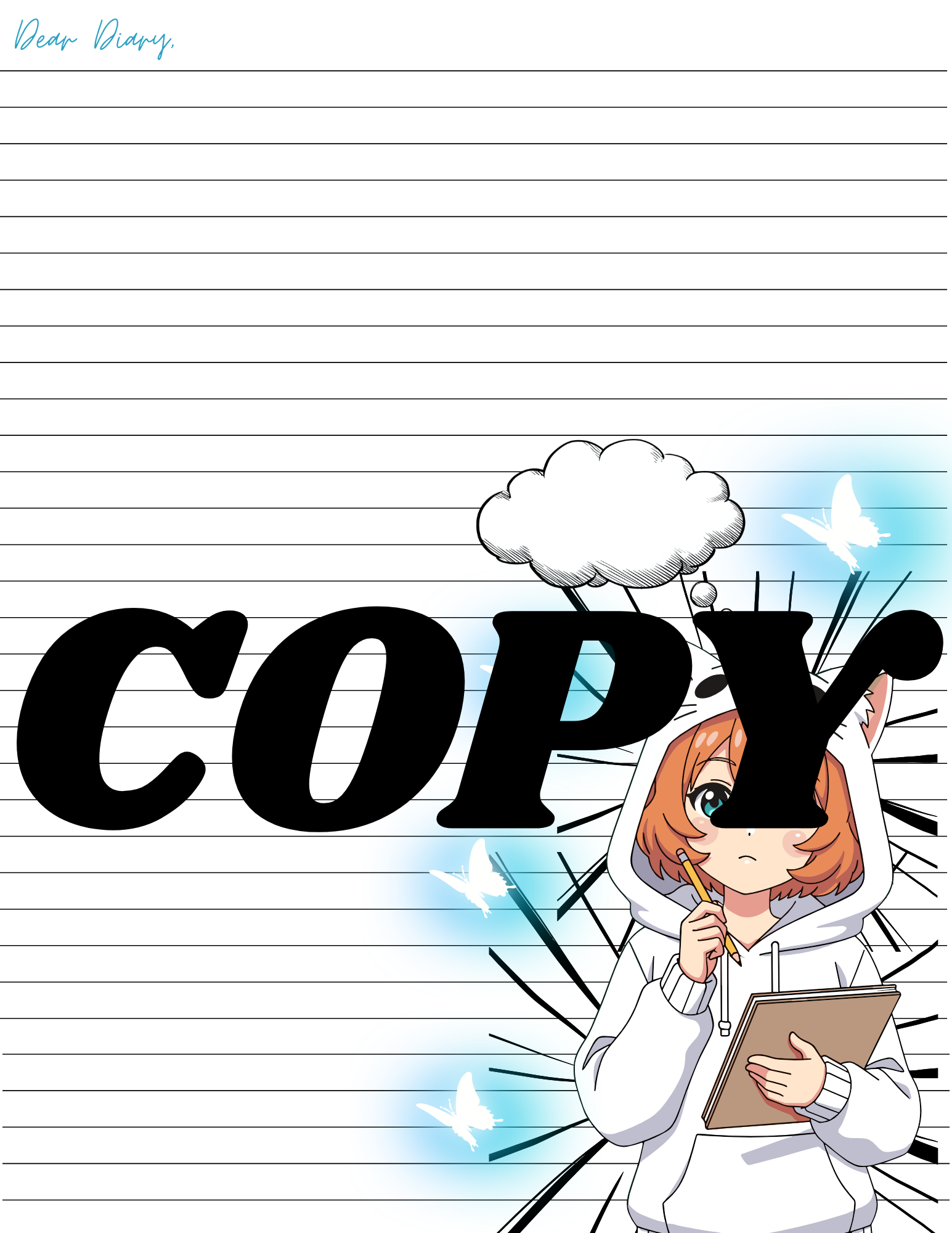 Anime Themed Printable / Digital Journal Pages