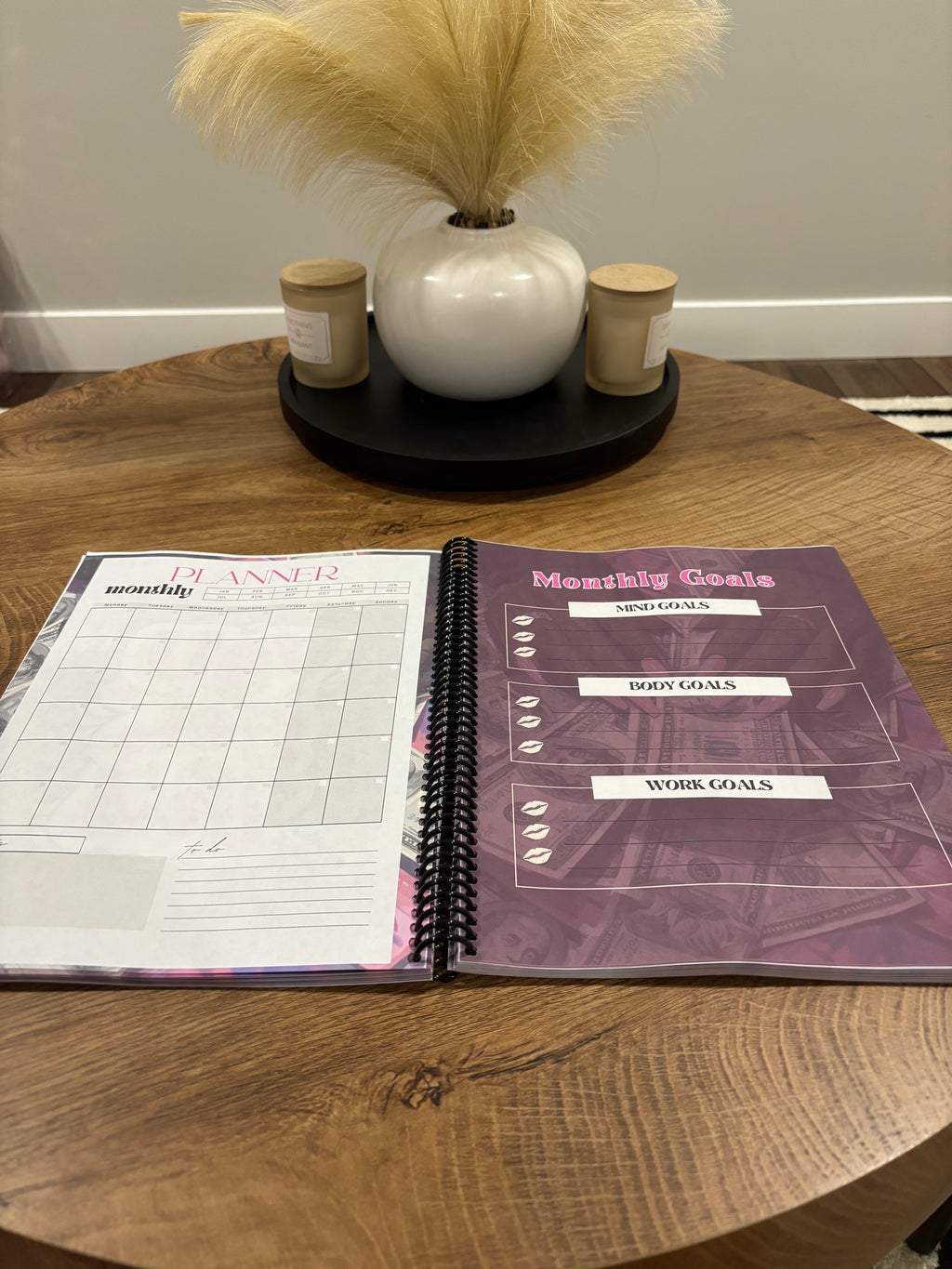Spiral Version - Dateless Monthly Planner