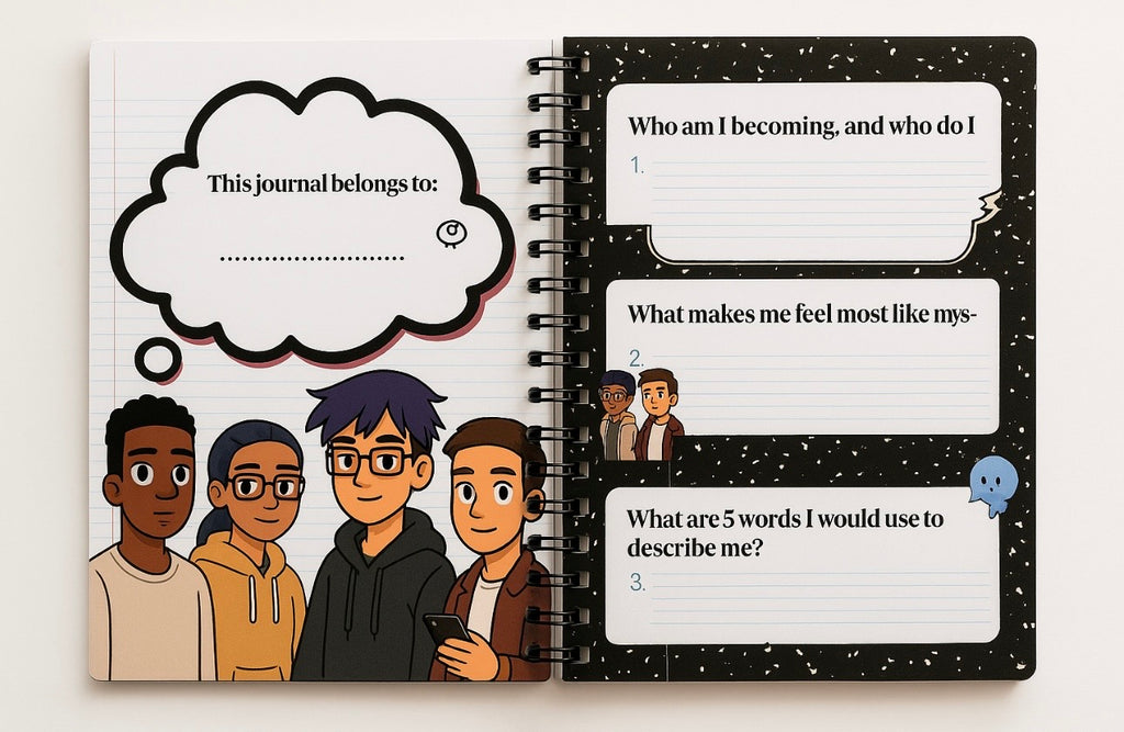 Teen Self Love Journal: Composition Edition (Spiral Version)