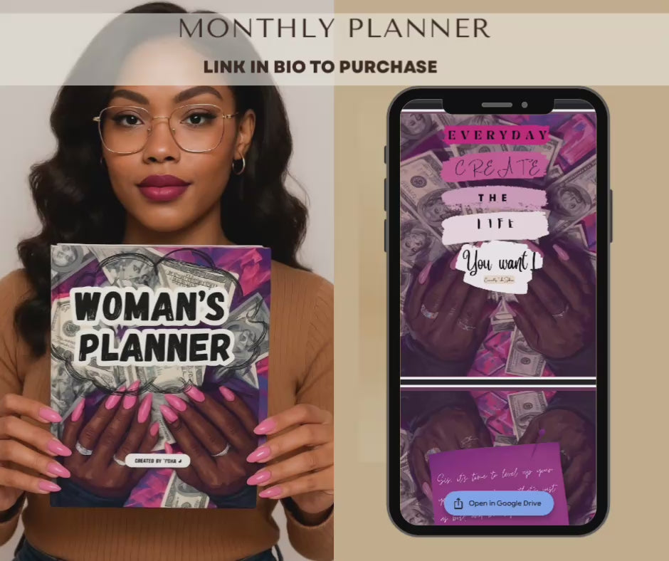 Fill- In Monthly Planner (Dateless)