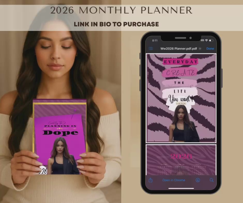 Spiral Version - 2026 Monthly Planner